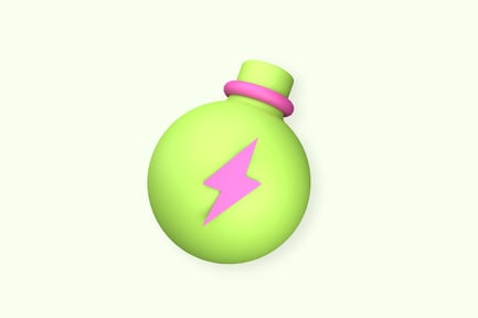 Preview: Potion Energy Colorful 3D Illustration