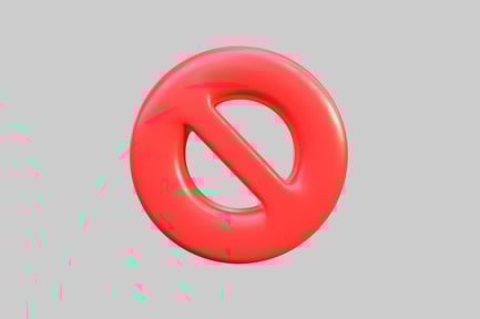 Preview: Red circle with diagonal line.