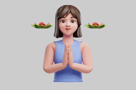 Preview: Mindful meditation cartoon patient