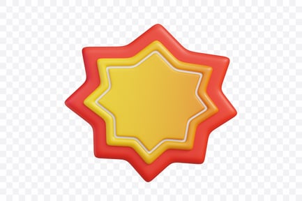 Preview: 3D Starburst Chat Bubble