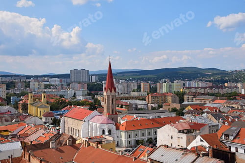Preview: Panoramic city view of Kosice, Slovakia