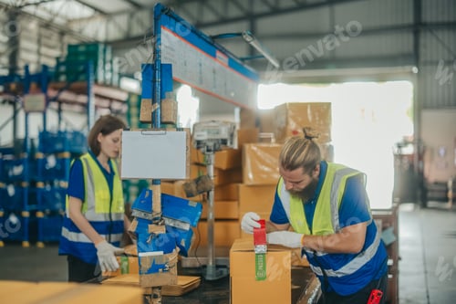 Preview: Warehouse staff sort, categorize, store items, packaging, labeling products, schedule delivery dates