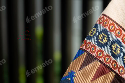 Preview: Colorful Textile Pattern with Abstract Design