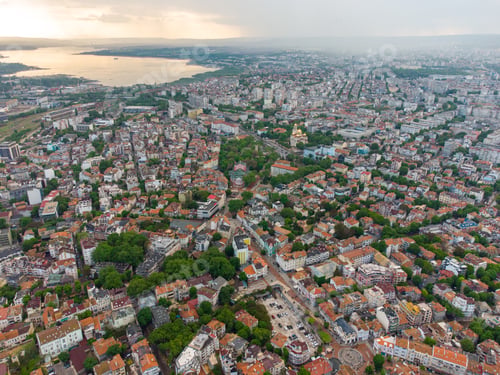 Preview: Aerial panoramic view of Varna, Bulgaria