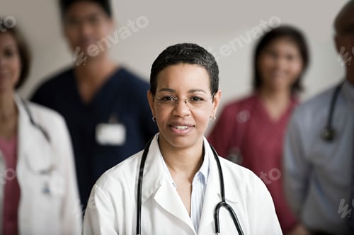 Preview: Medical Professionals Stand Together in Hospital Setting