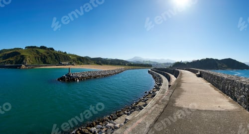 Preview: Mouth of the port of Zumaia, Basque country, Spain