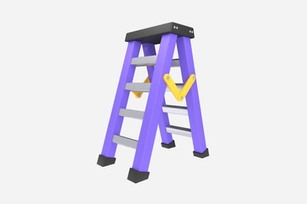 Preview: Ladder Chunky 3D Illustration