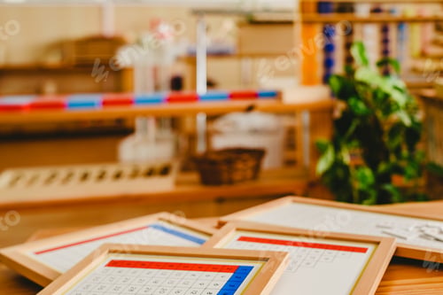 Preview: Montessori classroom material for learning children in the area of mathematics, addition.