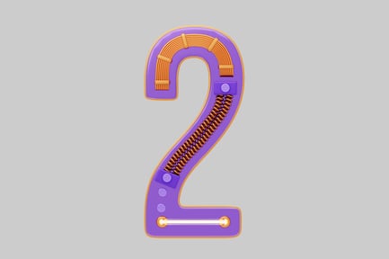 Preview: Number two game asset