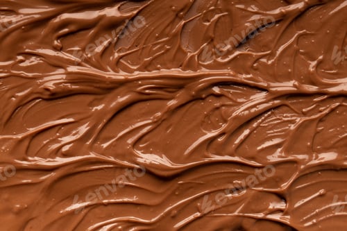 Preview: Chocolate background. Melted chocolate. Chocolate swirl.