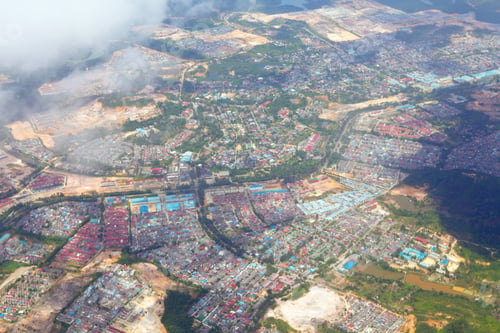 Preview: Aerial picture of non-urban city