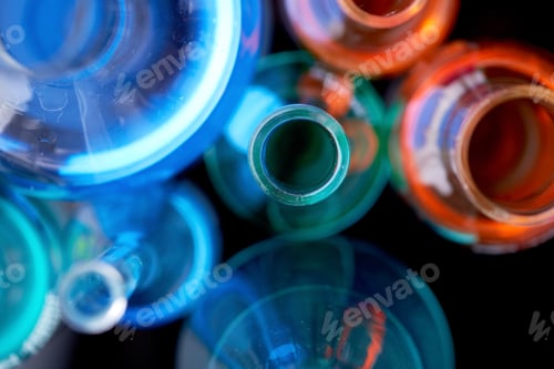 Preview: Bottles with fluid substances