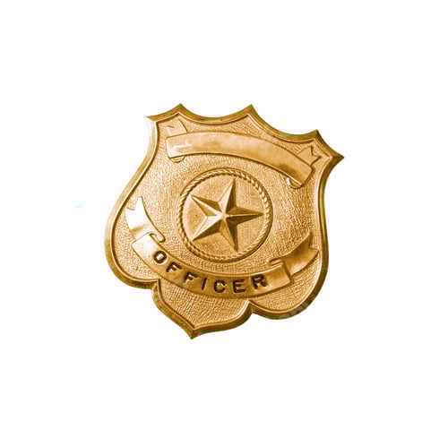 Preview: police golden badge