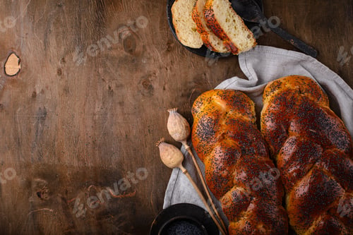 Preview: Traditional Jewish sabbath Challah bread