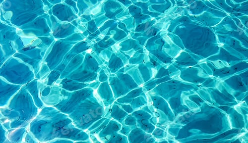 Preview: Top view full frame image of transparent turquoise sea water.