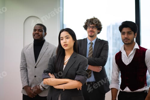 Preview: Coworkers are meeting at office.