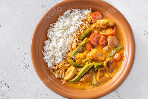 Preview: Thai red chicken curry