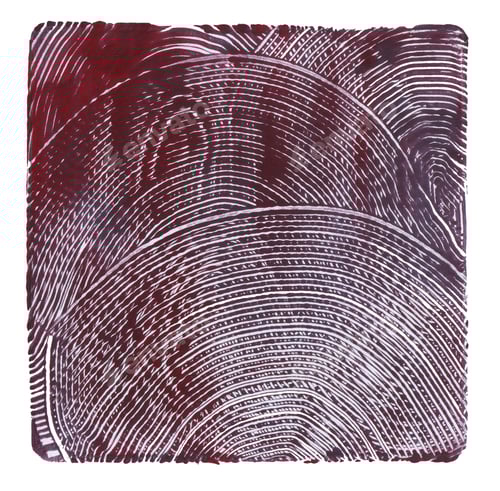 Preview: Abstract color acrylic and watercolor painting. Monoprinting template. Canvas texture background.