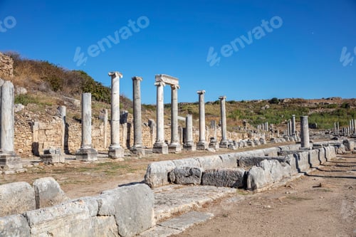 Preview: Nymphaeum of Perge. Ruins of ancient Pamphylian city located in Antalya Province, Turkey.