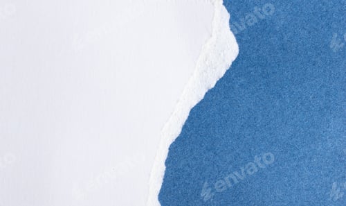 Preview: blue and white sheet of paper with a visible texture