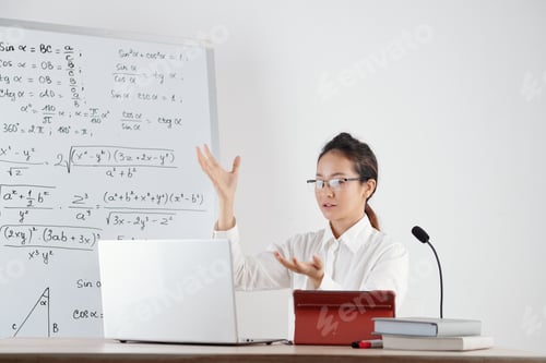 Preview: Teacher Explaining Trigonometry Formulas