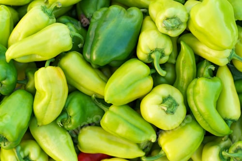 Preview: Green bell peppers background
