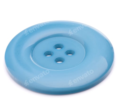 Preview: Sewing button isolated on white background cutout