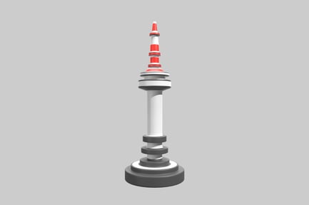 Preview: Tokyo tower miniature replica figure