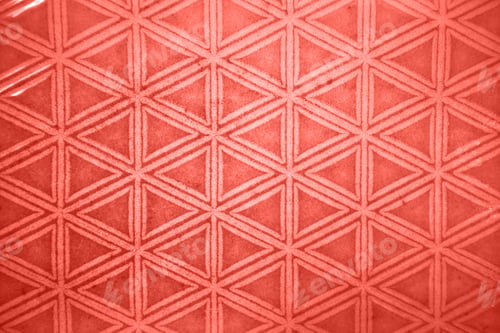 Preview: Decorative ceramic tile figured pattern in a trendy color of the year 2019 Living Coral pantone