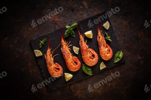 Preview: Fresh uncooked king prawns