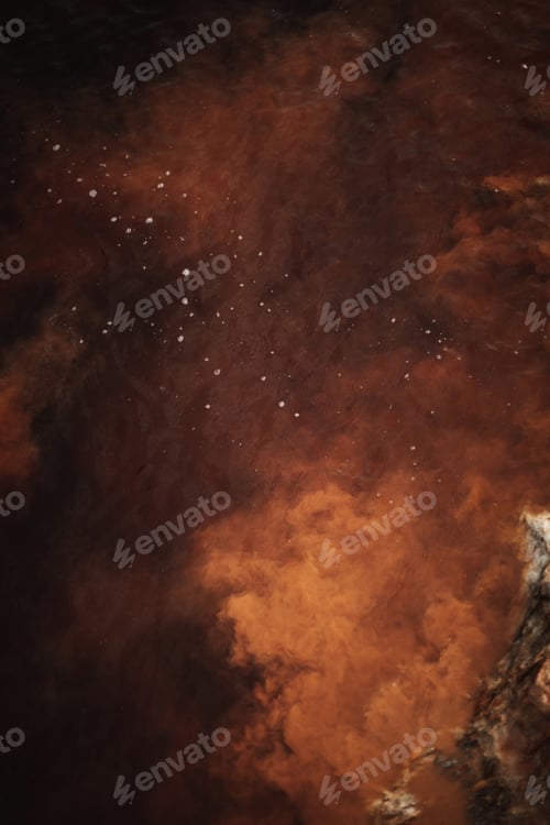 Preview: Abstract orange colored clouds in water