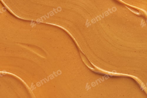 Preview: Smooth Creamy Peanut Butter Texture With Swirls And Rich Golden-Brown Color For Delicious Culinary