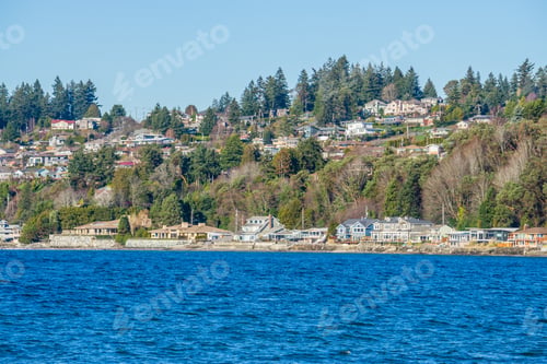 Preview: Waterfront Homes In The Shorewood Area Of Burien, Washington.