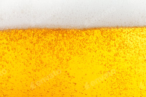 Preview: Glass of tasty beer with foam, closeup