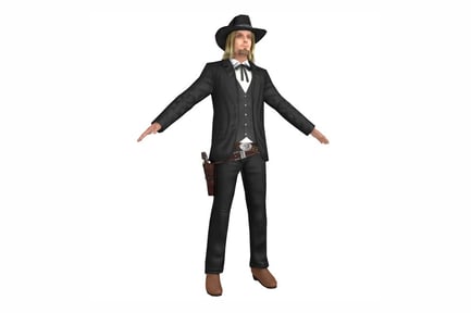 Preview: Western Gunslinger in Suit