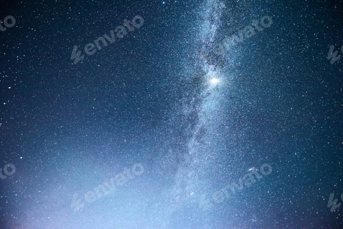 Preview: Vibrant night sky with stars and nebula and galaxy. Deep sky astrophoto