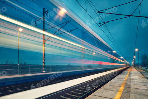 Preview: Light trail of the train