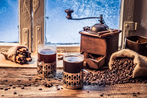 Preview: Enjoy your hot coffee in winter day
