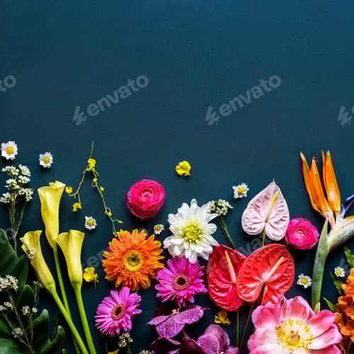 Preview: Floral leaves romance decoration freshness lush