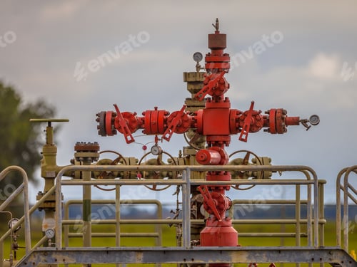 Preview: Gas field station well head