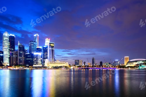 Preview: Singapore city at night