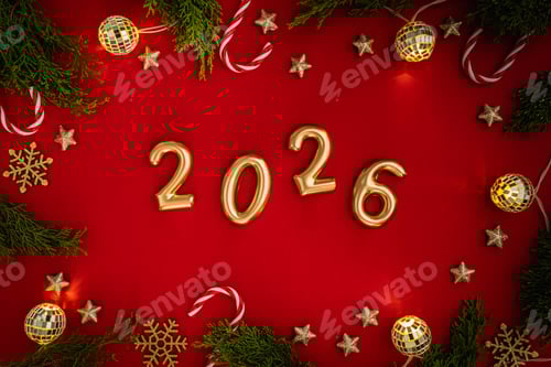 Visualização: Natal e Feliz Novo plano de fundo