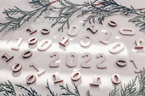 Preview: New year 2022 or Concept of planning and challenge or career path