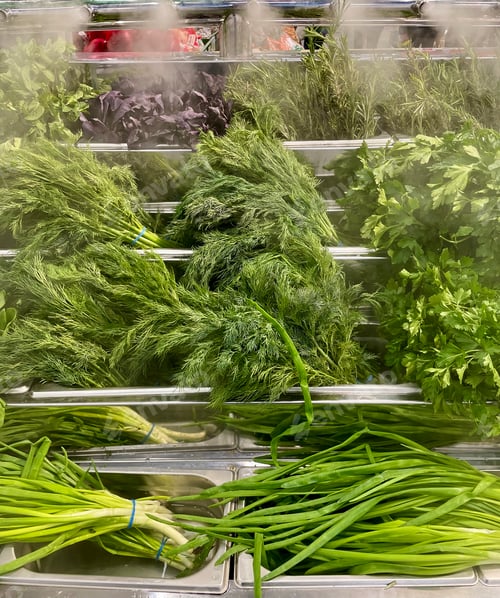 Preview: Wet storage of greens for salad