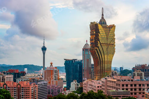 Preview: Macau, China Skyline