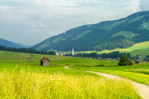 Preview: Cycleway of Pusteria valley at summer