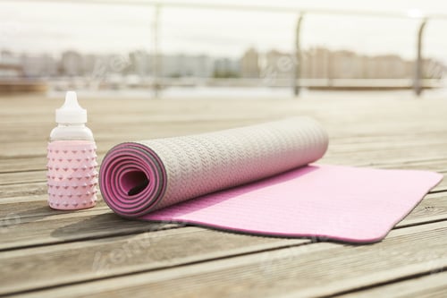Preview: Pink Yoga Mat on Pier