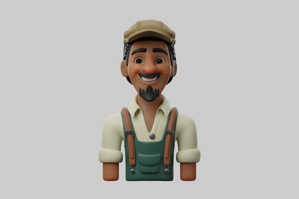 Предпросмотр: Мультяшный фермер