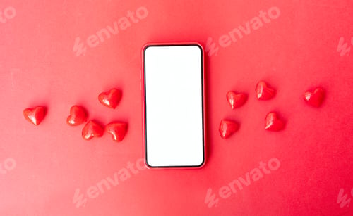 Preview: Modern phone with hearts