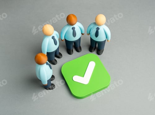 Preview: A business team reached a compromise and completed negotiations. Contracting and signing